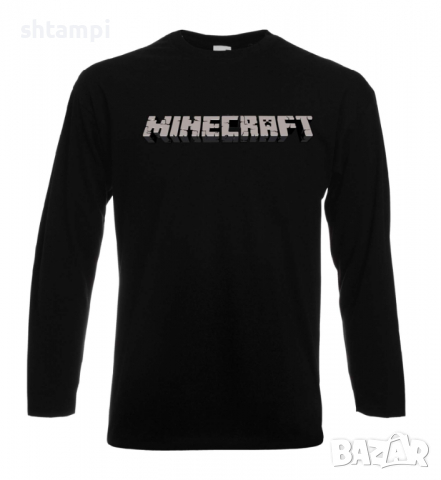 Мъжка тениска майнкрафт Minecraft Logo 2,Minecraft,Игра,Забавление,подарък,Изненада,Рожден Ден., снимка 9 - Тениски - 36496532