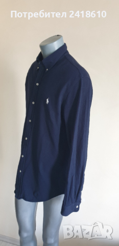 POLO Ralph Lauren FeatherWeight Mesh Pique Cotton Mens Size L ОРИГИНАЛ! Мъжка Риза!, снимка 9 - Ризи - 44862967