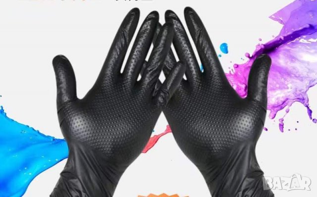 Защитни Ръкавици с Диамантена структура, Без Пудра, Размери-M, L, XL, снимка 3 - Диамантени и режещи инструменти - 37155571