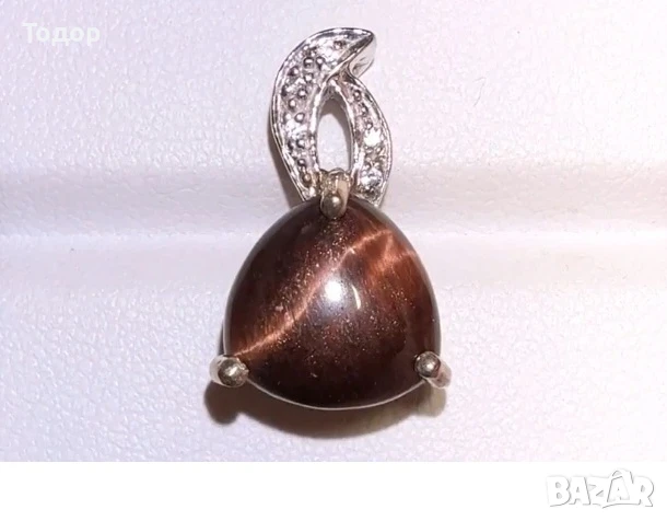 Висулка с червено тигрово око 3.15 гр.