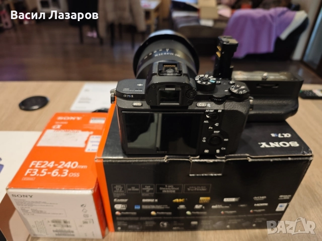 Фото апарат SONY A7S2 с обектив SONY F3.5-6.3 FE24 -240 и вертикален грип SONY VG-C2EM , снимка 4 - Фотоапарати - 51989262