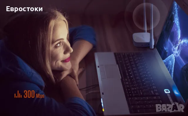 Рутер Tenda D301 V4 300mbps ADSL2+, Wi-Fi модемен рутер с 4-портов суич, 802.11g, цвят: бяло, снимка 4 - Рутери - 48240558