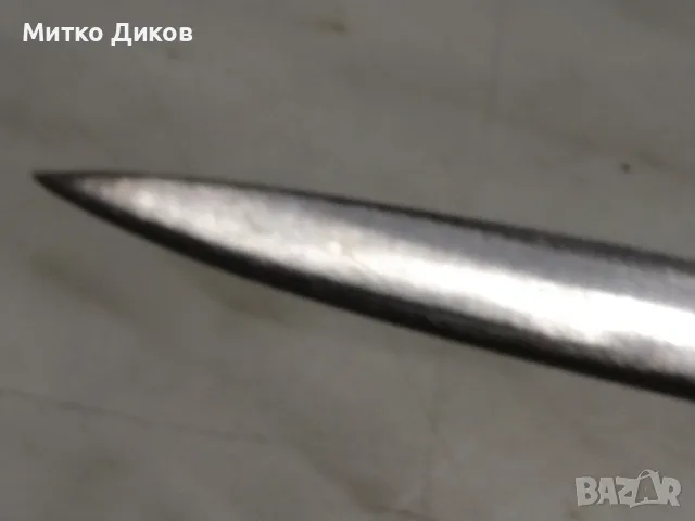 Кама едностранна италиаанска маркова на Black Fox с кожено калъвче 19 см на 9см острие, снимка 4 - Оборудване и аксесоари за оръжия - 48299449