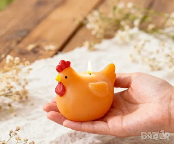Молдове комплект за свещи 25 части кокошки с аксесоари , снимка 8 - Форми - 53257681