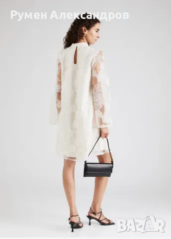 Чисто нова светло бежева дантелена рокля YASCornelia Gardenia р-р M, снимка 3 - Рокли - 50332935