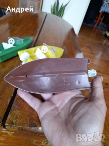 Стара играчка лодка,катер #7, снимка 5 - Антикварни и старинни предмети - 36824916