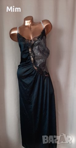 XXL Черна дълга нощница за едра дама, снимка 3 - Нощници - 40029525