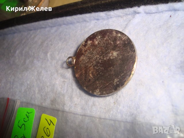 СТАР ПОСРЕБРЕН АРТ ДЕКО РЕТРО МЕДАЛЬОН с ШЛИФАВАН ЧЕРВЕН КЕХЛИБАР ФАТУРАН и ФАСЕТИРАНИ ЦИРКОНИ 29364, снимка 12 - Антикварни и старинни предмети - 37720118