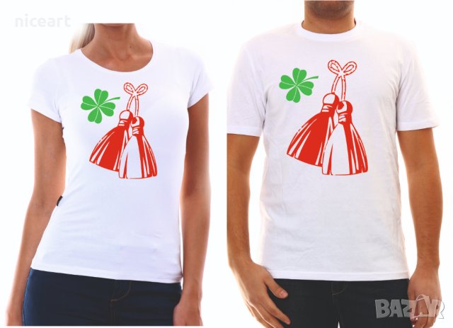 Комплект тениски за бъдещи родители, снимка 3 - Тениски - 33528859