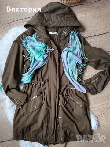 дамска тънка парка mango