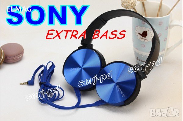 СТЕРЕО Hi-Fi СЛУШАЛКИ  Sony EXTRA BASS Headphones   MDR-XB450AP, снимка 1 - Слушалки и портативни колонки - 28117145