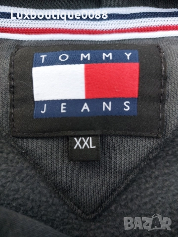 Изполван в отлично състояние суичър Tommy Jeans 2XL, снимка 8 - Суичъри - 52174121