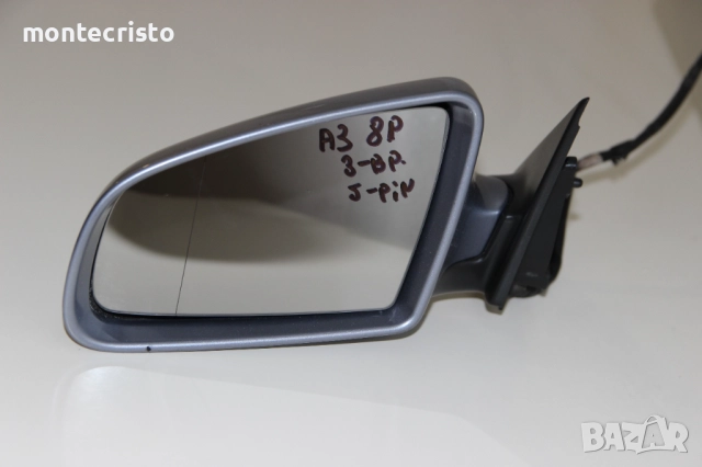 Ляво огледало Audi A3 8P sportback 5 врати (2003-2008г.) 5 пина електрическо, снимка 2 - Части - 51518299