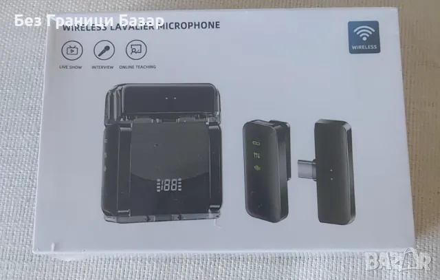 Нов Мини безжичен микрофон с AI шумопотискане, 2 приемника и калъф, снимка 9 - Други - 47519961