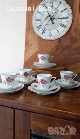 Сервиз за кафе Полша, снимка 2 - Антикварни и старинни предмети - 43406782