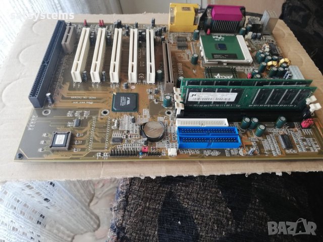 Дънна платка Acorp 6VIA90A1 Socket 370 CPU+FAN+RAM, снимка 6 - Дънни платки - 43603680