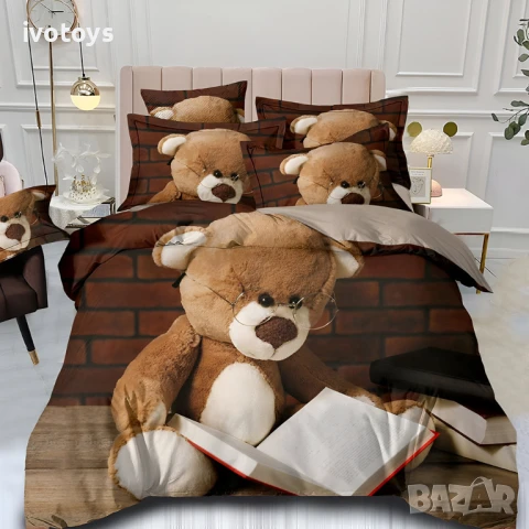 Двулицево спално бельо, 6 части (реално изображение) - Модел WS18092, снимка 1