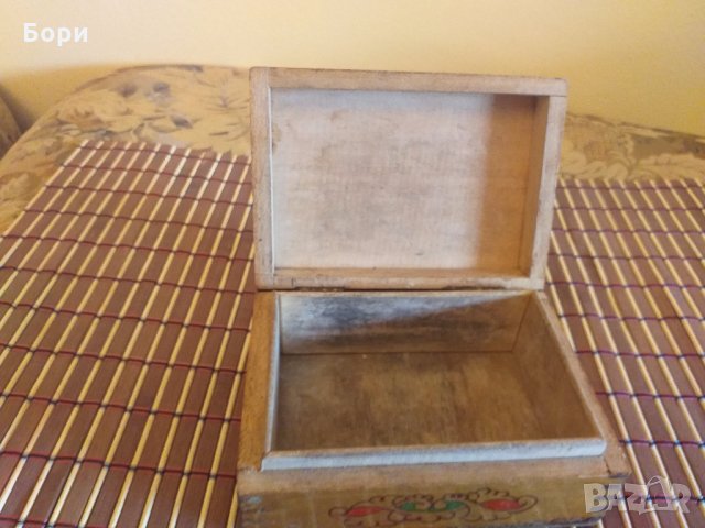 Дървена кутия 13 х 9.5 х 5 см, снимка 5 - Други - 28081826