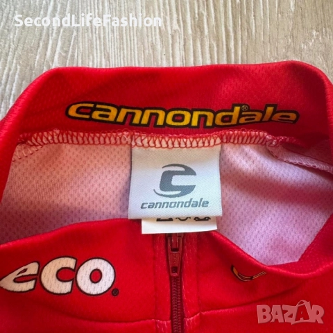 Мъжка колоездачна фланелка Saeco Valli Valli Cannondale, размер XXL, тениска за колоездене, снимка 2 - Спортна екипировка - 52658239