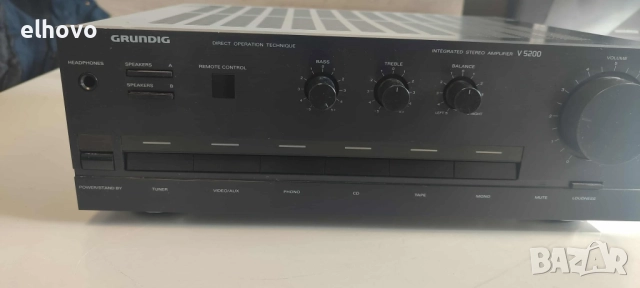 Стерео усилвател Grundig V5200, снимка 2 - Ресийвъри, усилватели, смесителни пултове - 52477919