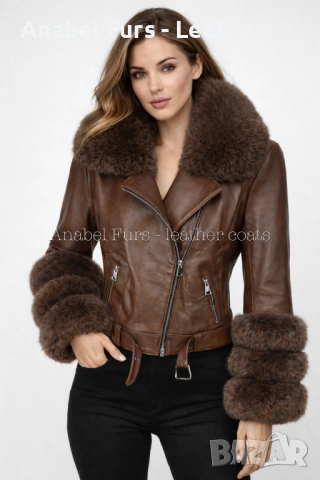 Дамски палта от естествен косъм и естествена кожа, снимка 15 - Палта, манта - 38667636