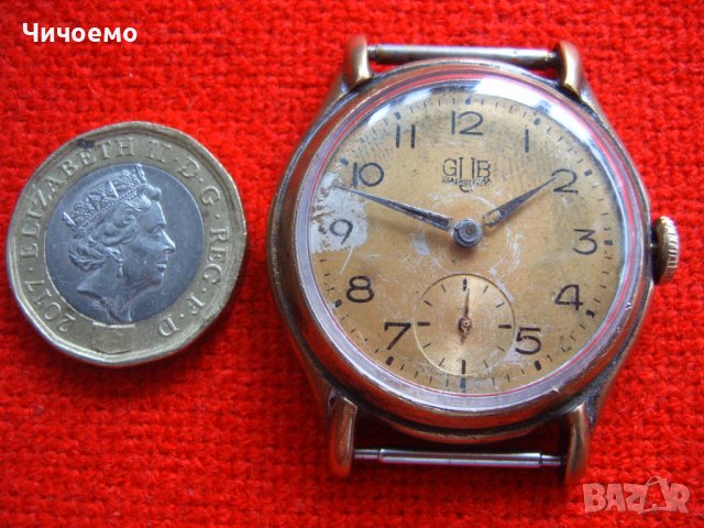 GUB Glashutte cal.60 Стари мъжки ръчни часовници, снимка 11 - Антикварни и старинни предмети - 36646878