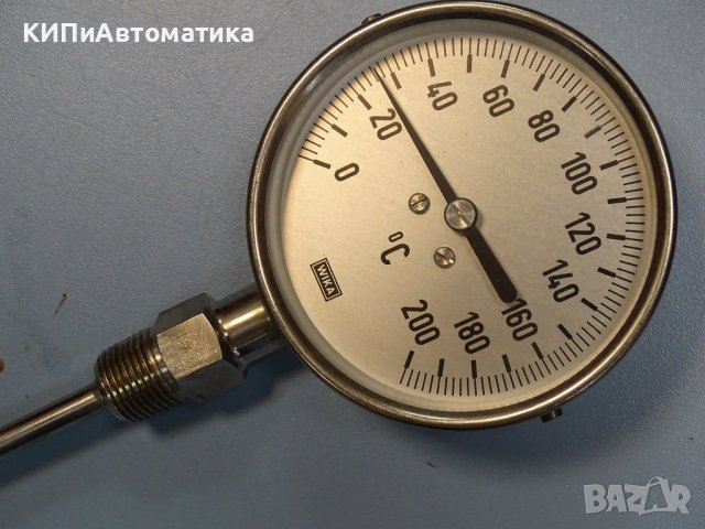 биметален термометър Wika thermometer ф100mm, 0/+200°C, L-650mm, снимка 6 - Резервни части за машини - 37083728