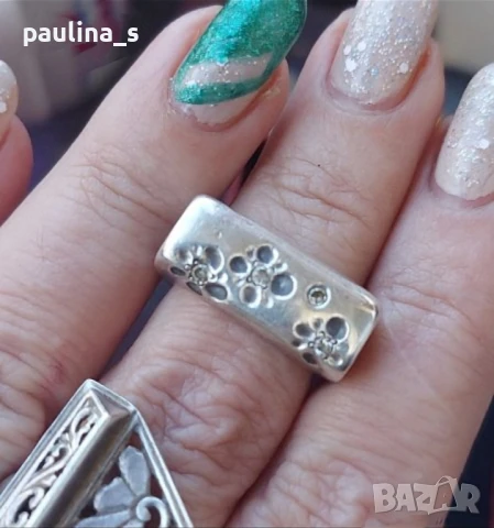 Винтидж / Два различни броя / Масивен сребърен пръстен проба 925 Житен клас от СБХ , снимка 9 - Пръстени - 45261581