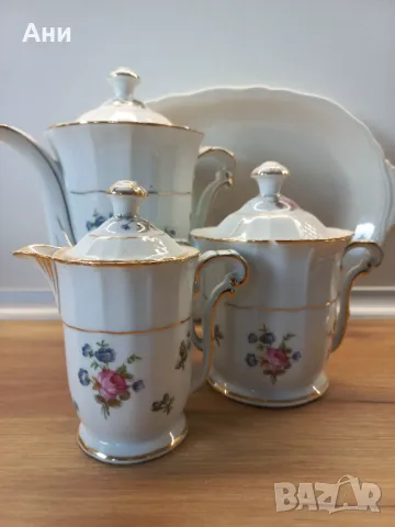 Порцеланов сервиз за кафе Limoges L. Bernardaud & C 1933, снимка 7 - Сервизи - 49691002