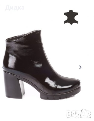 Дамски боти естествен лак, снимка 2 - Дамски боти - 38420337