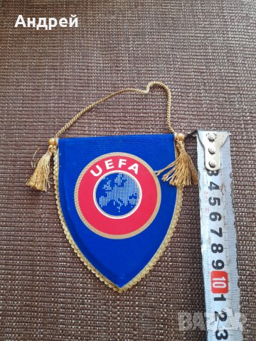 Старо флагче UEFA, снимка 2 - Колекции - 38580874