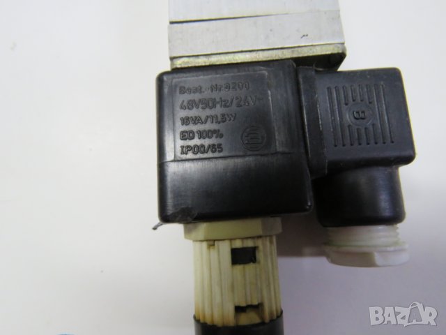 Български Пневматичен Разпределител 5/2 Ф6 2 бобини - 12V право / 24 волта променливо, снимка 3 - Други машини и части - 28401965