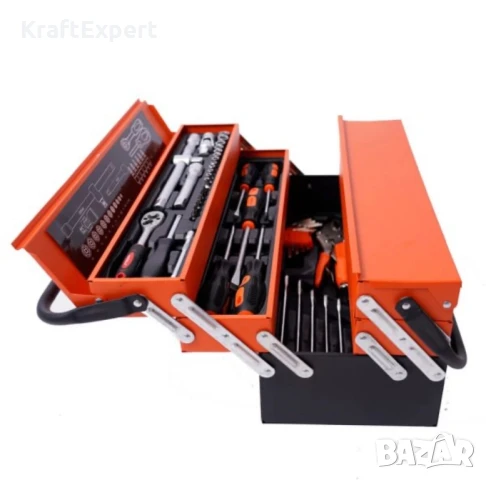 Комплект Инструменти в Метален Куфар 147 Части KRAFT WORLD, снимка 5 - Куфари с инструменти - 50474099
