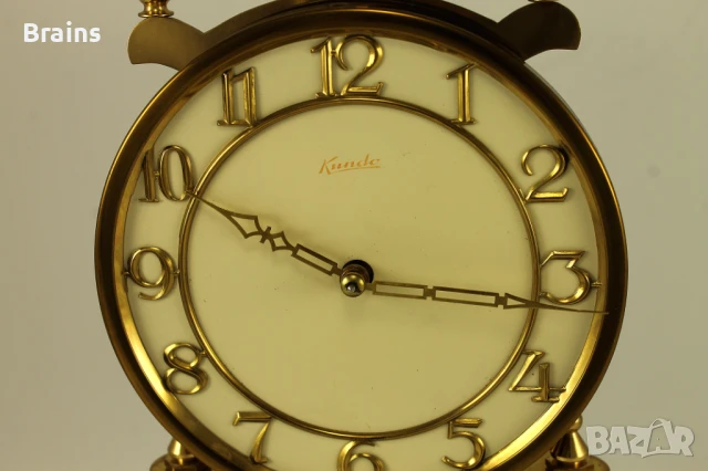 KUNDO 400 Дневен Немски Механичен Часовник 1950's, снимка 3 - Антикварни и старинни предмети - 51119455