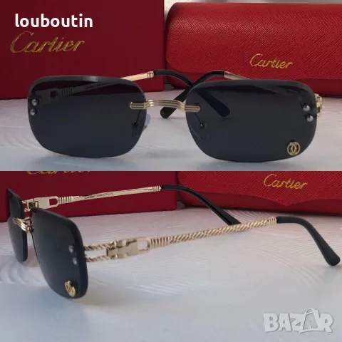 Cartier Mъжки Дамски слънчеви очила овални елипса 4 цвята, снимка 2 - Слънчеви и диоптрични очила - 49785711