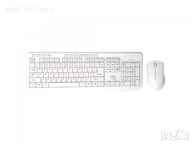 Комбинирана безжична клавиатура и мишка Bornd M610 (бяла), снимка 2 - Клавиатури и мишки - 40000428