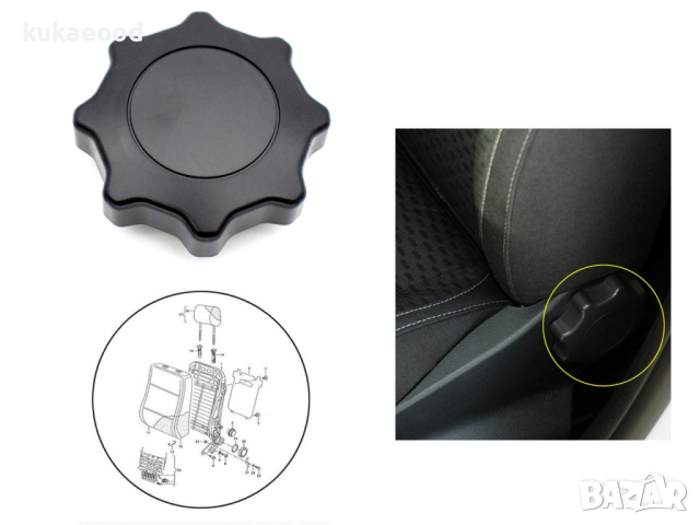 Дръжка за регулиране на седалка за Audi A1 8X (2010-2018), снимка 4 - Аксесоари и консумативи - 44856023