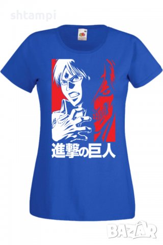 Дамска тениска _Attack on Titan Eren Jeager 02,Анимация,игра,Празник,Повод., снимка 3 - Тениски - 38057331