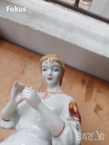 Уникална фигура статуетка руски порцелан маркировка, снимка 6 - Антикварни и старинни предмети - 53270477