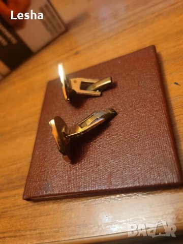 Позлатени ръкавели , снимка 2 - Антикварни и старинни предмети - 43555061