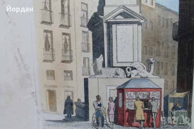 Стара Френска литография, снимка 5 - Колекции - 50474504