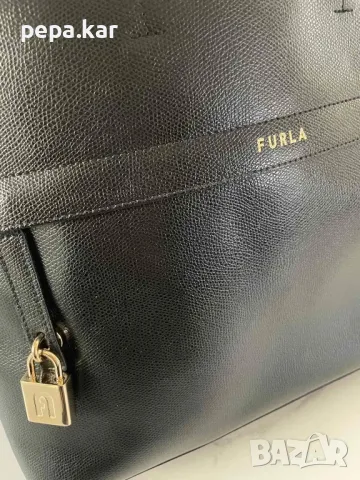  НОВА Дамска чанта FURLA Piper BAHUFPI, цвят Черен, снимка 5 - Чанти - 47725678