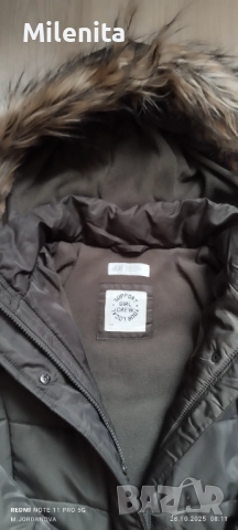 Черен петък!!!Ново Зимно яке H&M с качулка и пух 9-10 г, снимка 2 - Детски якета и елеци - 52209500