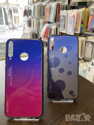 Huawei P40 Lite E Силиконов кейс със стъклен гръб, снимка 1 - Калъфи, кейсове - 37766532