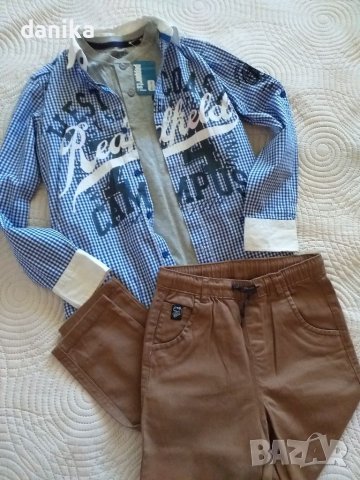 Лот спортен панталон , блуза , риза Kappahi 134 140, снимка 2 - Детски панталони и дънки - 38150566