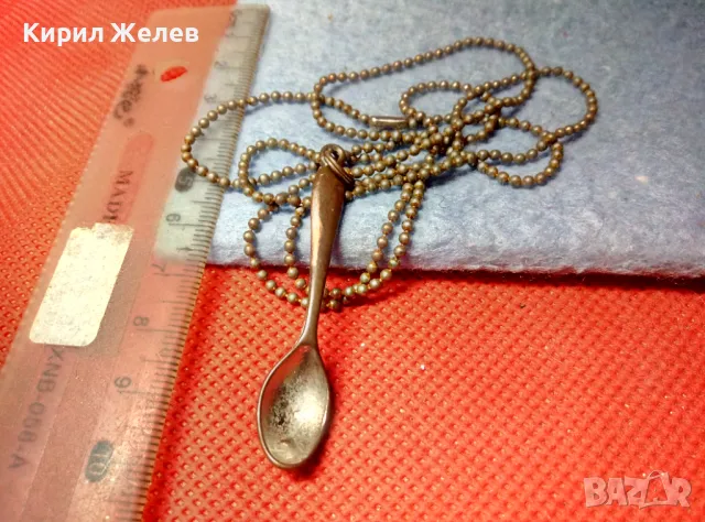РЕТРО СРЕБРИСТО КОЛИЕ с АРТ ВИСУЛКА ПОСРЕБРЕНА МЕДНА ЛЪЖИЧКА 47434, снимка 7 - Колиета, медальони, синджири - 47336432