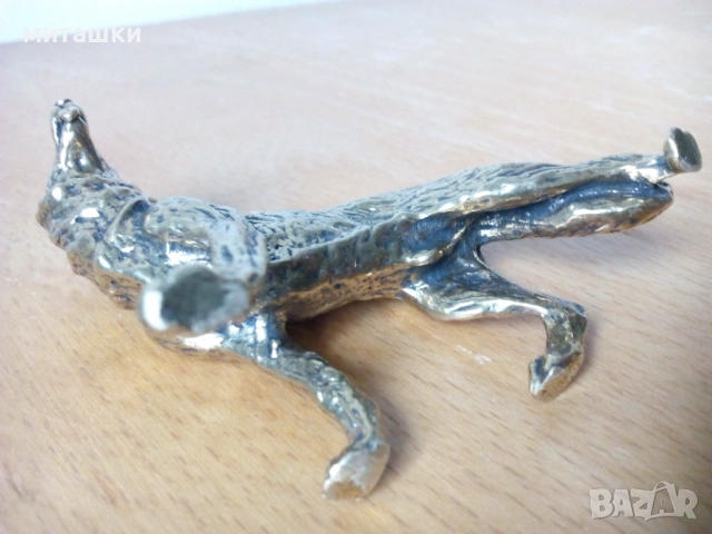 Бронзова статуетка вълчак, снимка 5 - Декорация за дома - 52687209