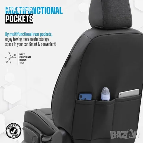 Тапицерия OTOM за седалки Premium PRM101 Черно, снимка 4 - Аксесоари и консумативи - 49930046