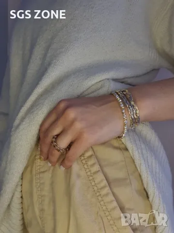 Сребърни Гривни от Италия, снимка 2 - Гривни - 49870626