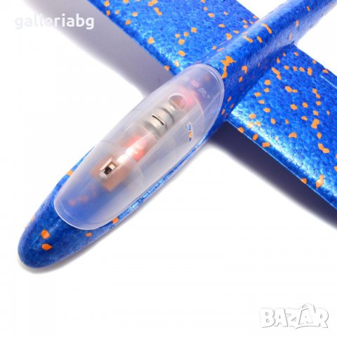 Светещ стиропорен  самолет, снимка 2 - Влакчета, самолети, хеликоптери - 39372188